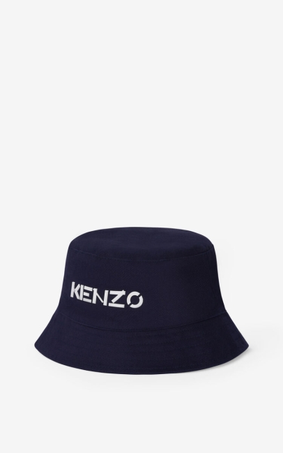 Kenzo Women Kenzo Bucket Hat Navy Blue